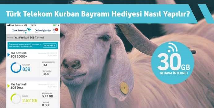 turk telekom kurban bayrami bedava internet 2019